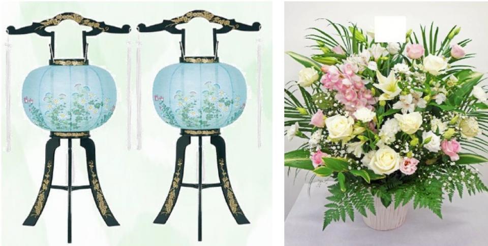 雅葬祭では、初盆飾りの、ご準備のお手伝いをさせていただきます。